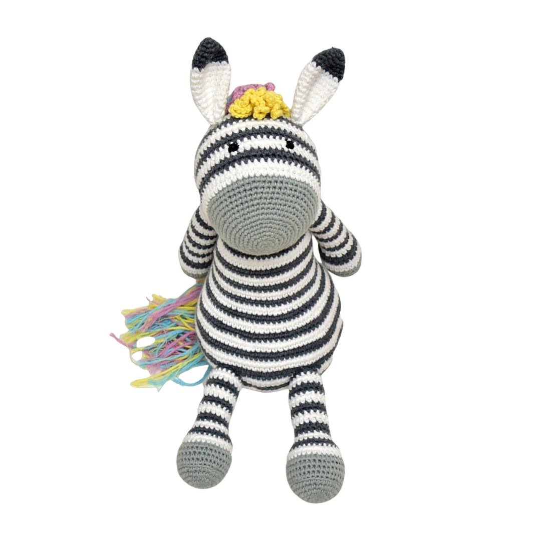 Ziggy Zebra Crochet Toy