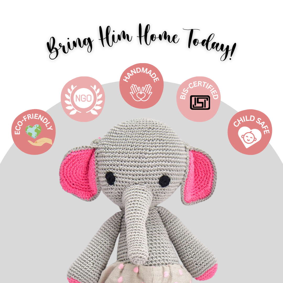 Ellie Holiday Crochet Elephant