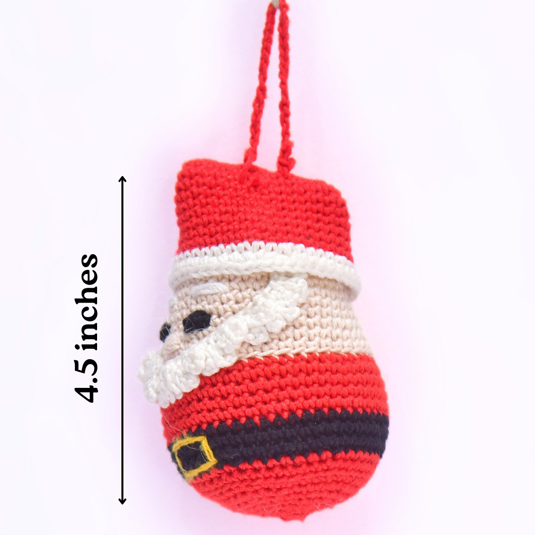 Santa Crochet Ornament