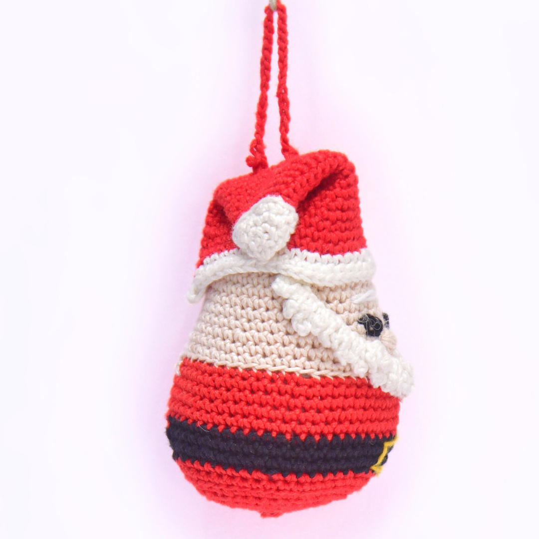 Santa Crochet Ornament