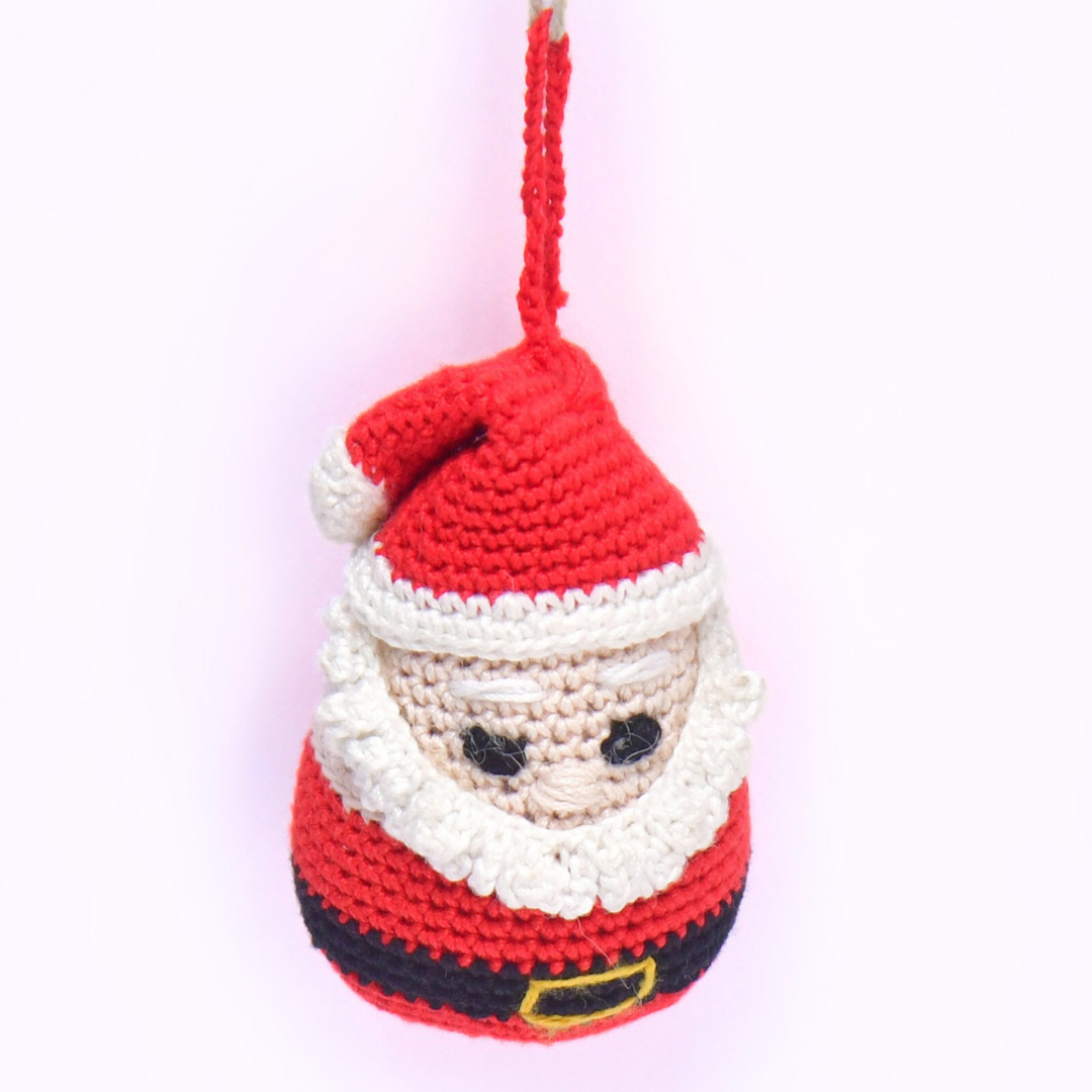 Santa Crochet Ornament