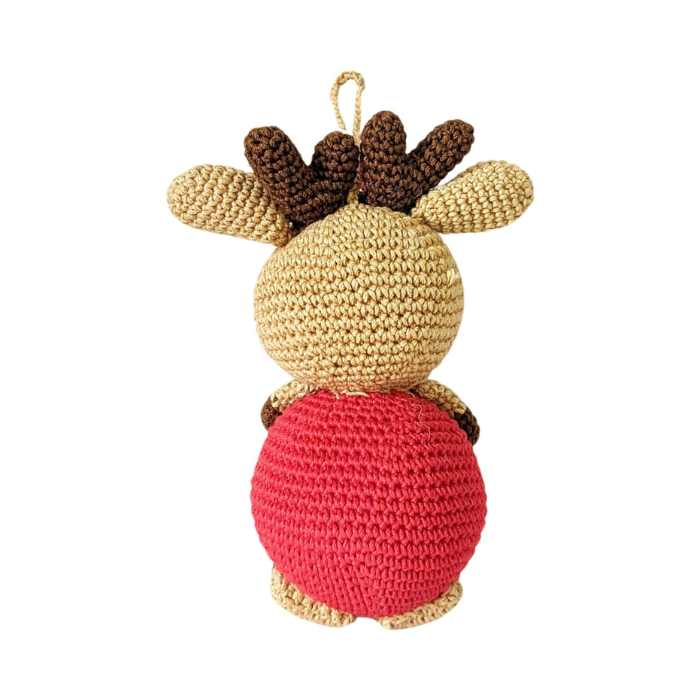 Reindeer Crochet Ornament