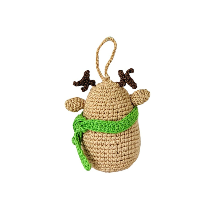 Reindeer Crochet Ornament