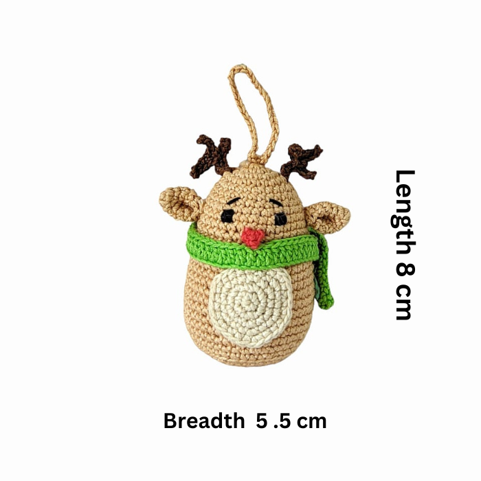 Reindeer Crochet Ornament