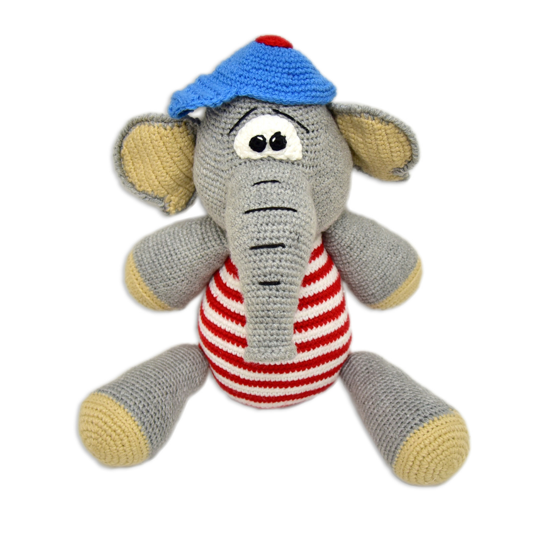 Bobo Elephant Crochet Toy