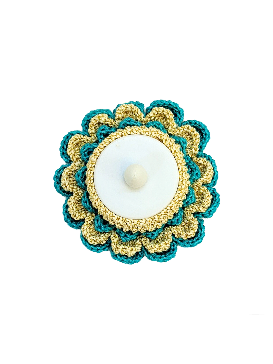 Floral Crochet Tealights
