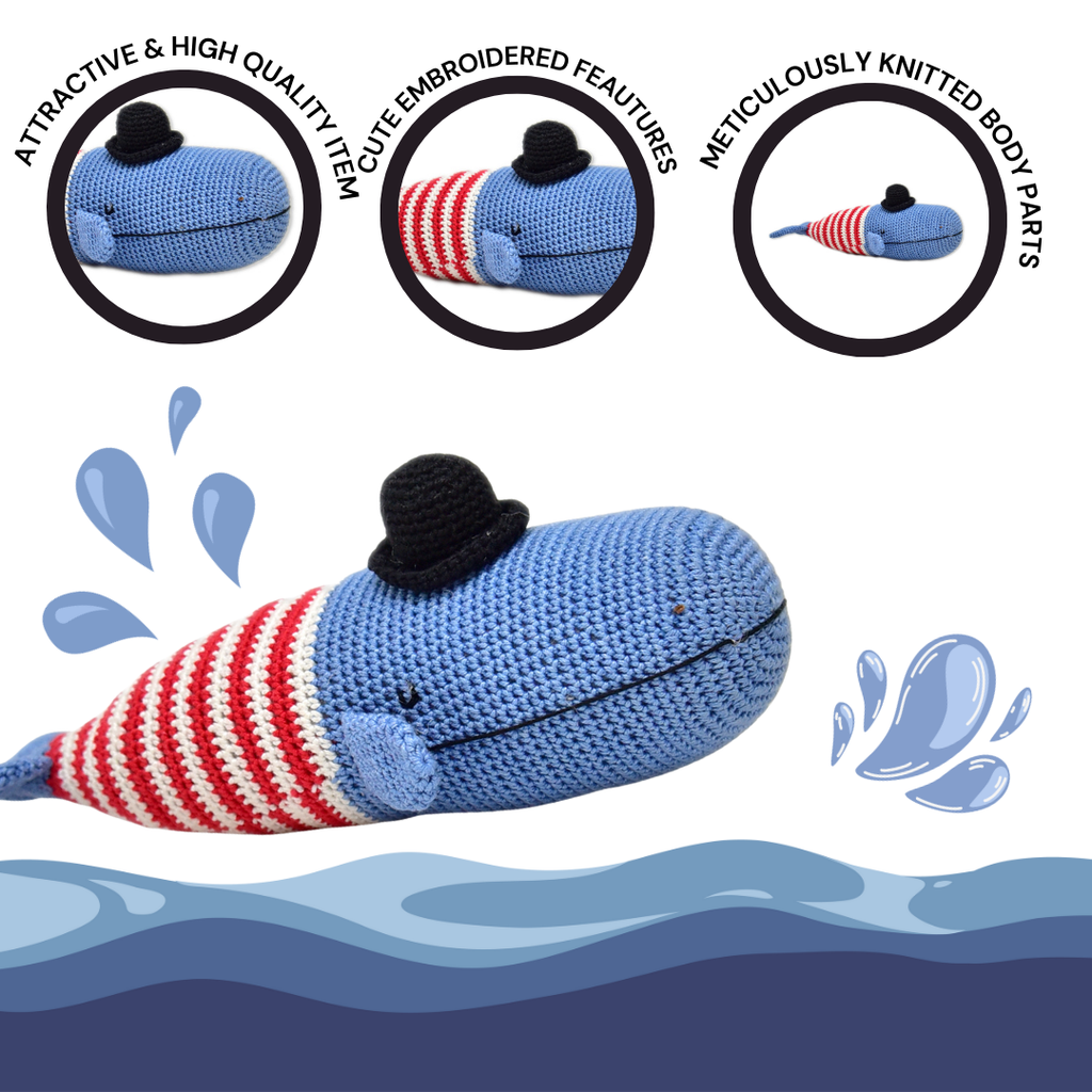Flynn Whale Crochet Toy
