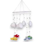 Airplane Cloud Nursery Mobile
