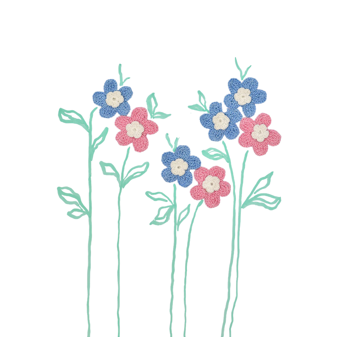 Pink Blue Motif Kit