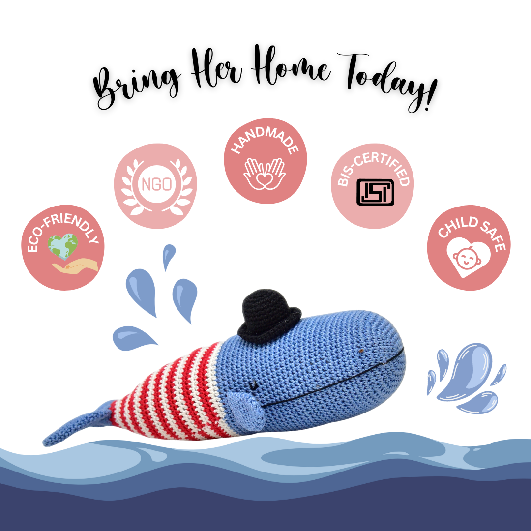 Flynn Whale Crochet Toy