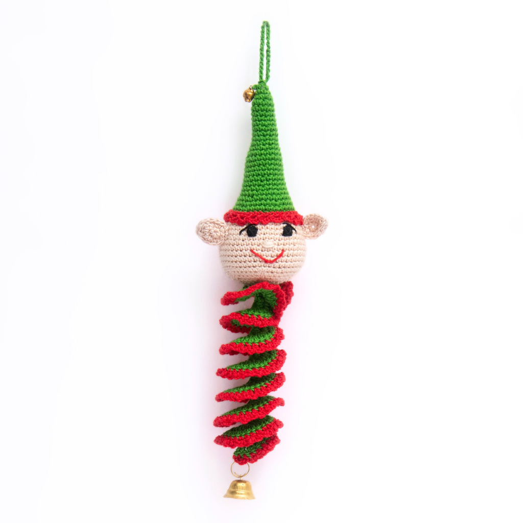 Elf Crochet Ornament