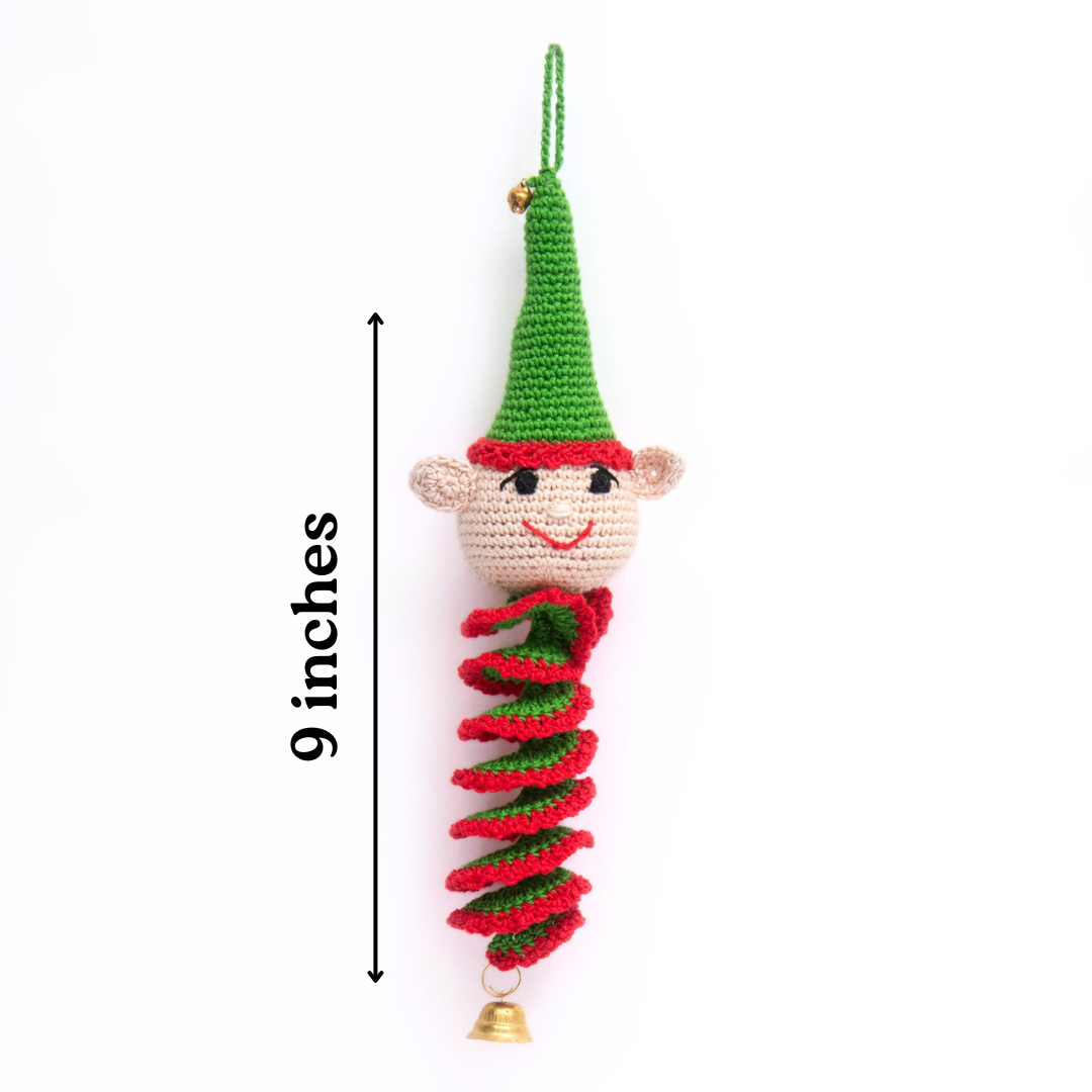 Elf Crochet Ornament