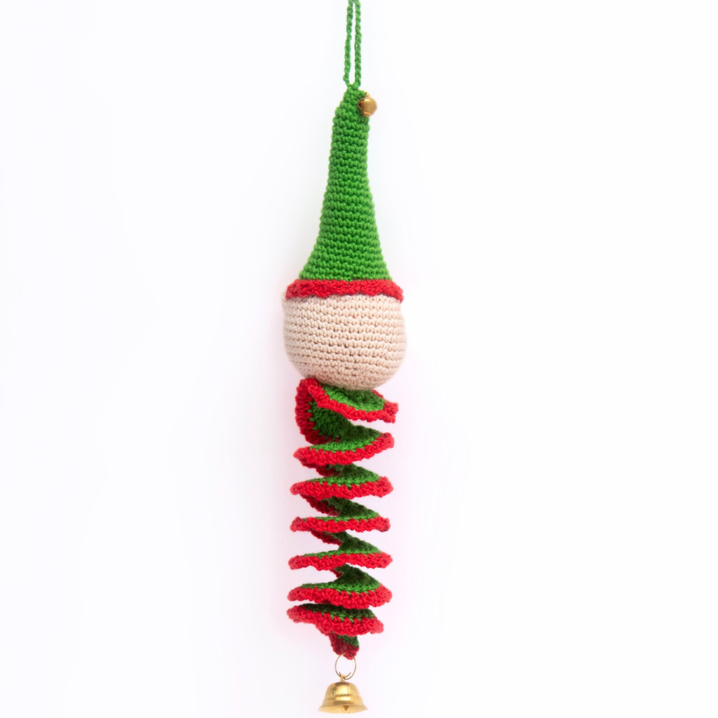 Elf Crochet Ornament