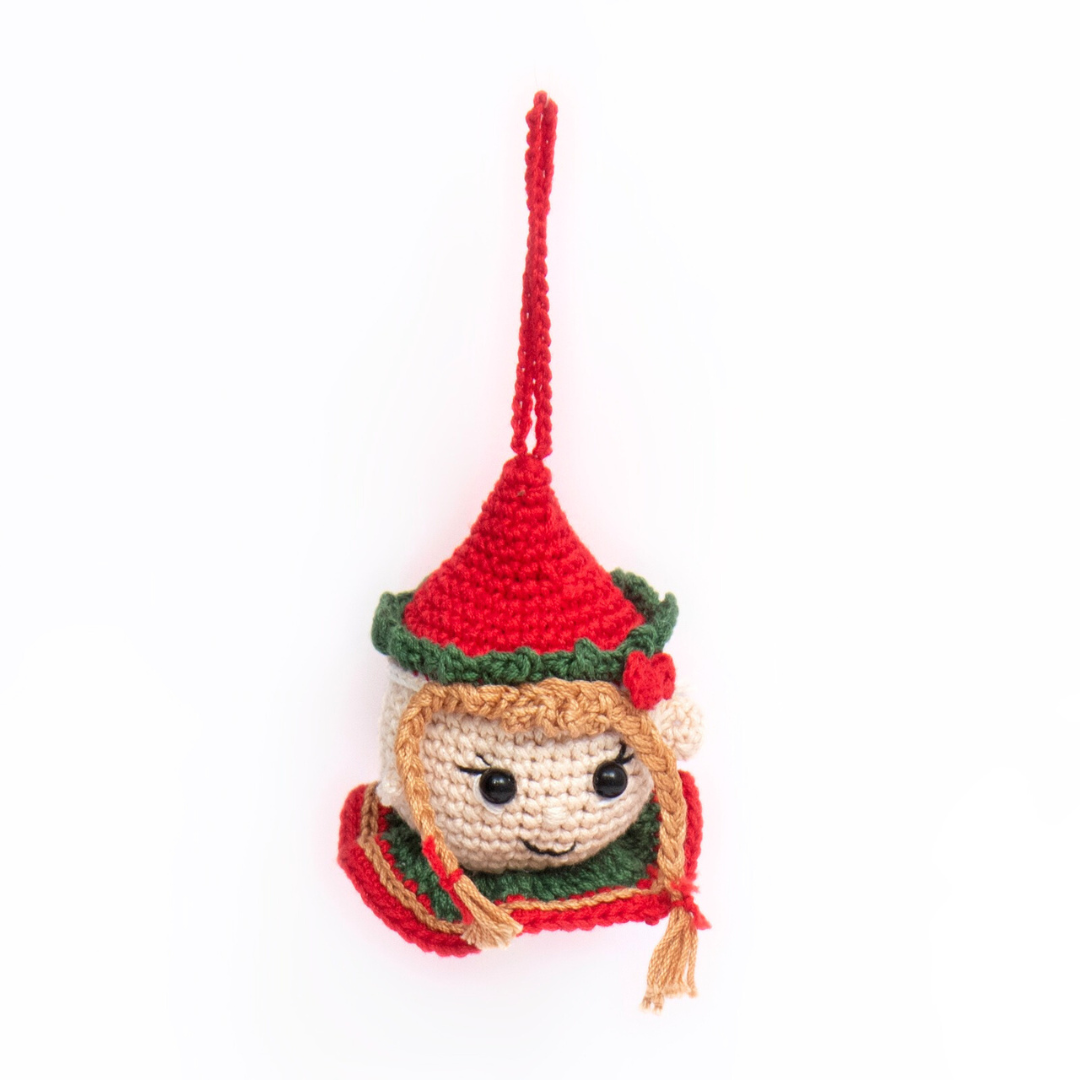 Elf Crochet Ornament