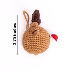 Reindeer Crochet Ornament