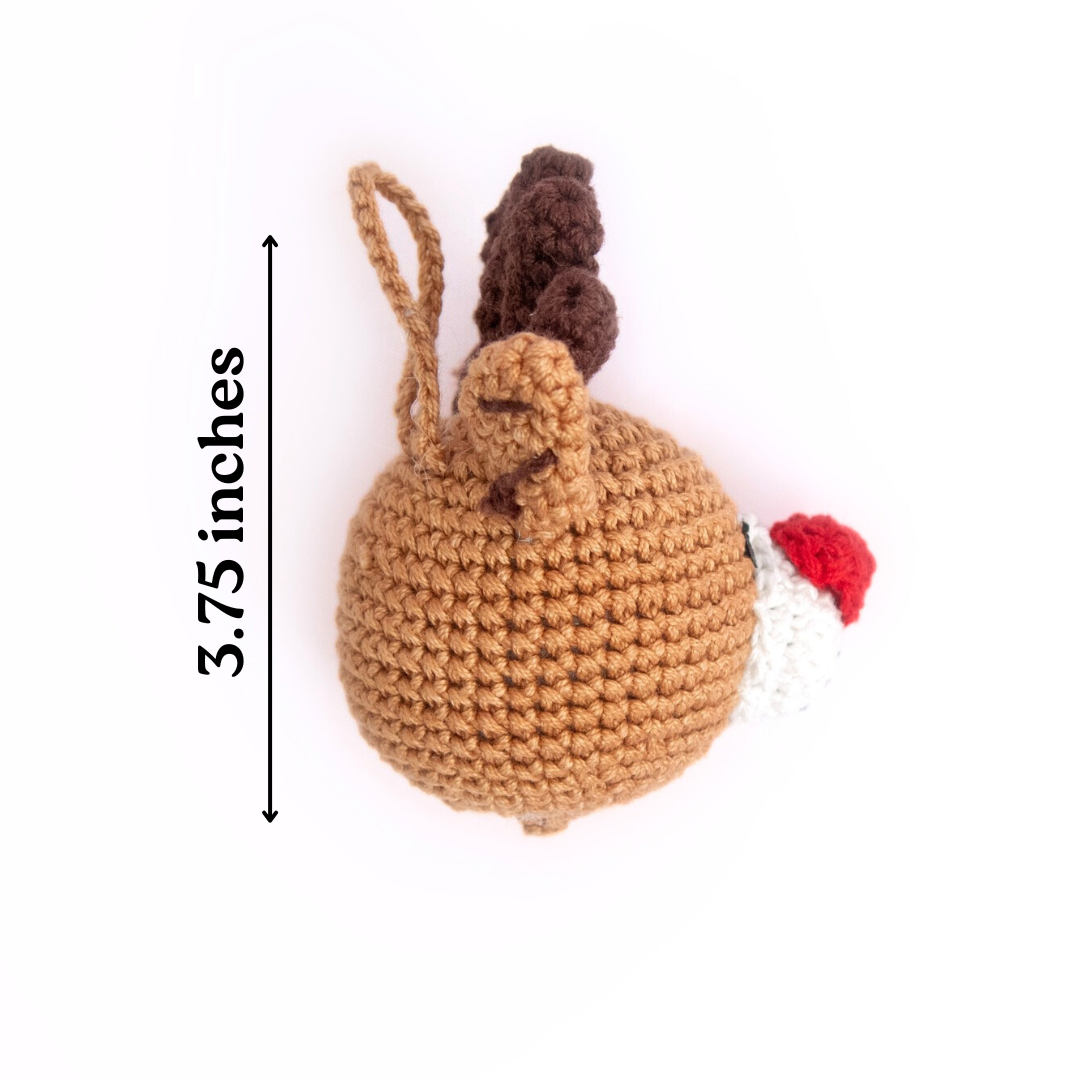 Reindeer Crochet Ornament