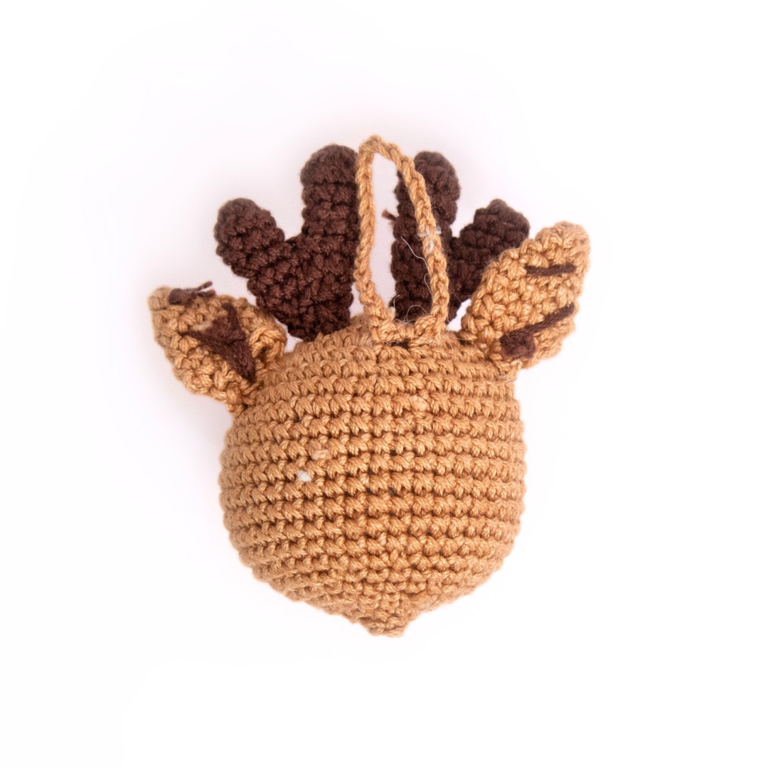 Reindeer Crochet Ornament