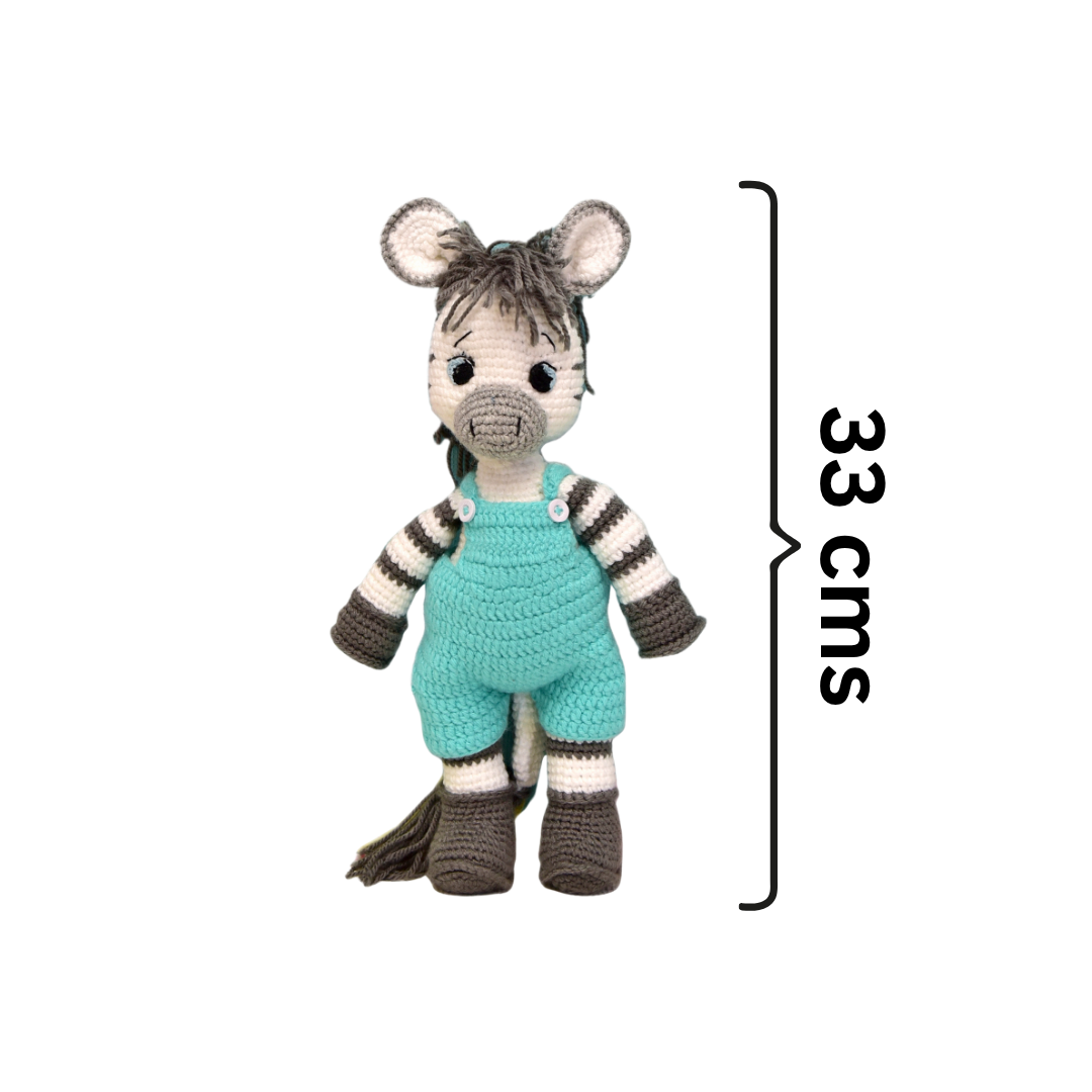 Albert Zebra Crochet Toy