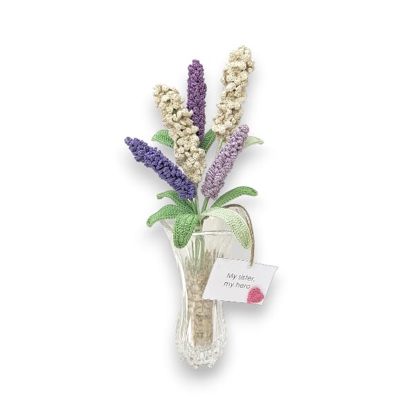 Lavender Hyacinth Crochet Bouquet