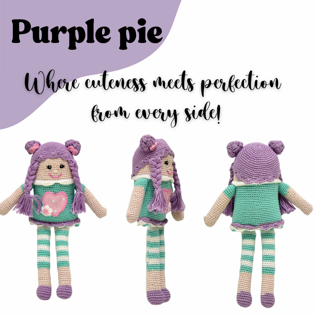Purple Pie Crochet Doll