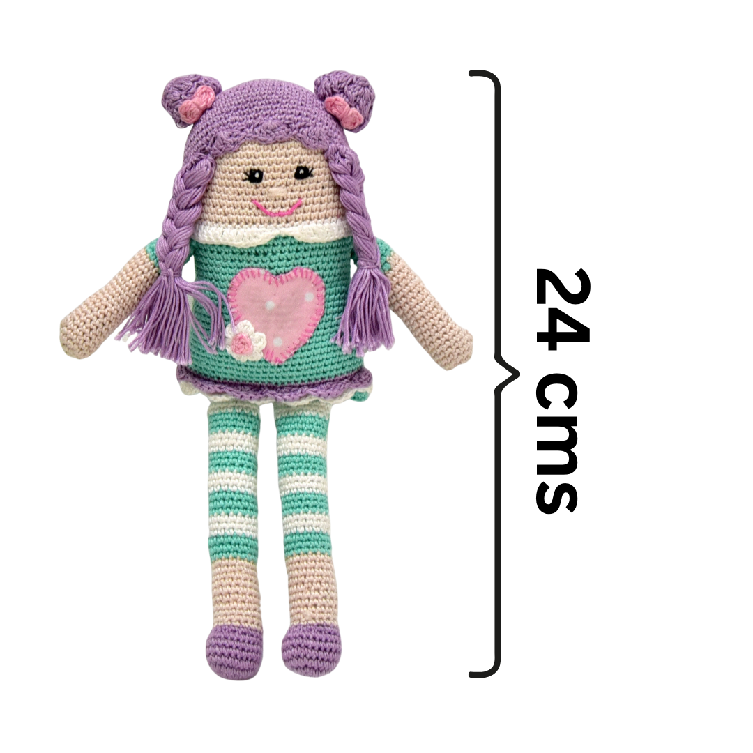 Purple Pie Crochet Doll