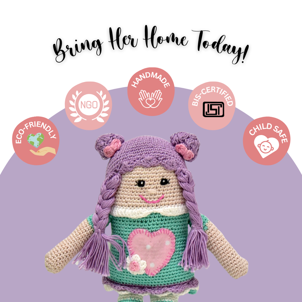 Purple Pie Crochet Doll