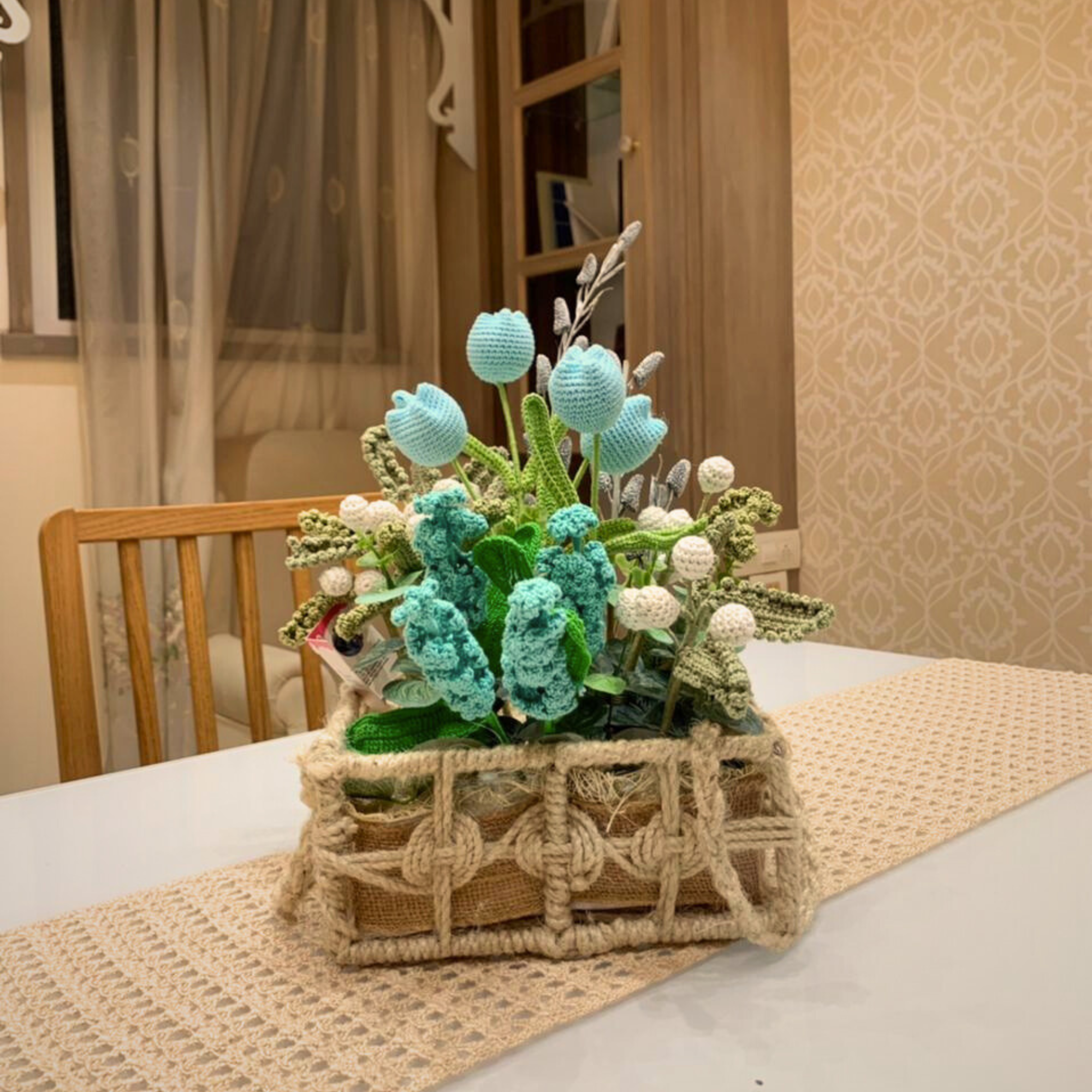 Crochet Flower Basket