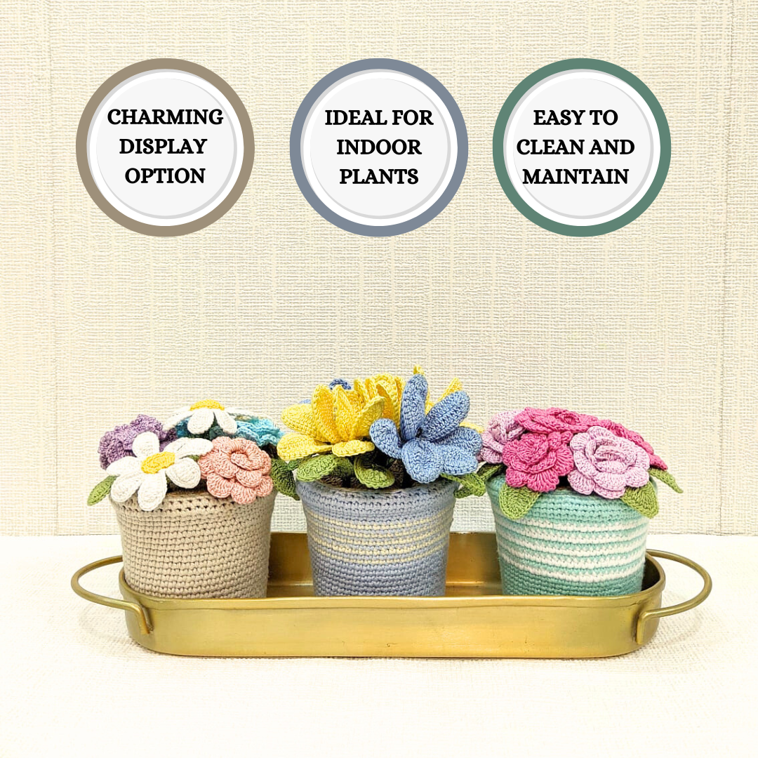 Crochet Bloom Pot
