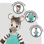Albert Zebra Crochet Toy