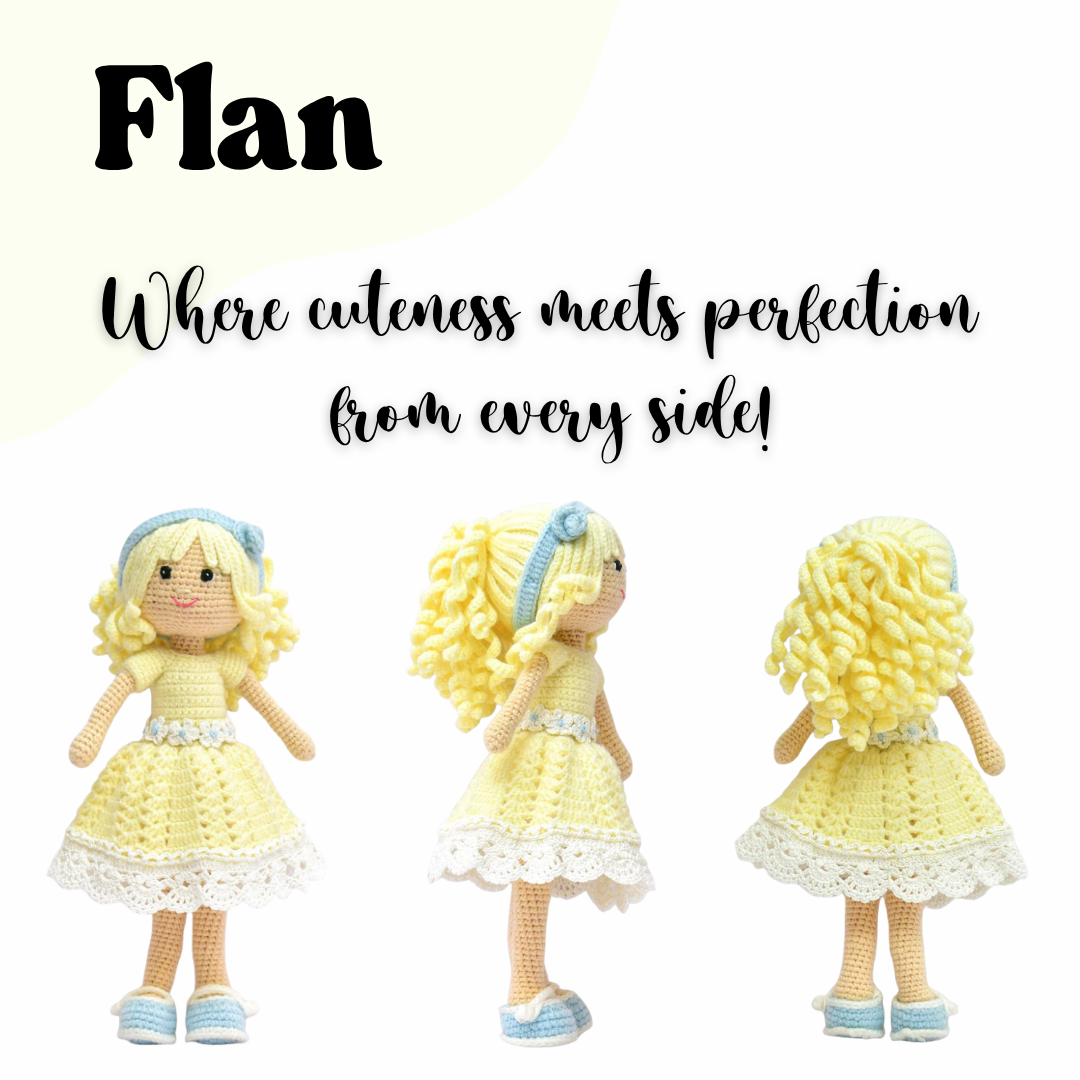 Flan Crochet Doll