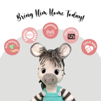 Albert Zebra Crochet Toy