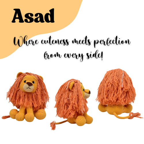 Asad Lion Crochet Toy