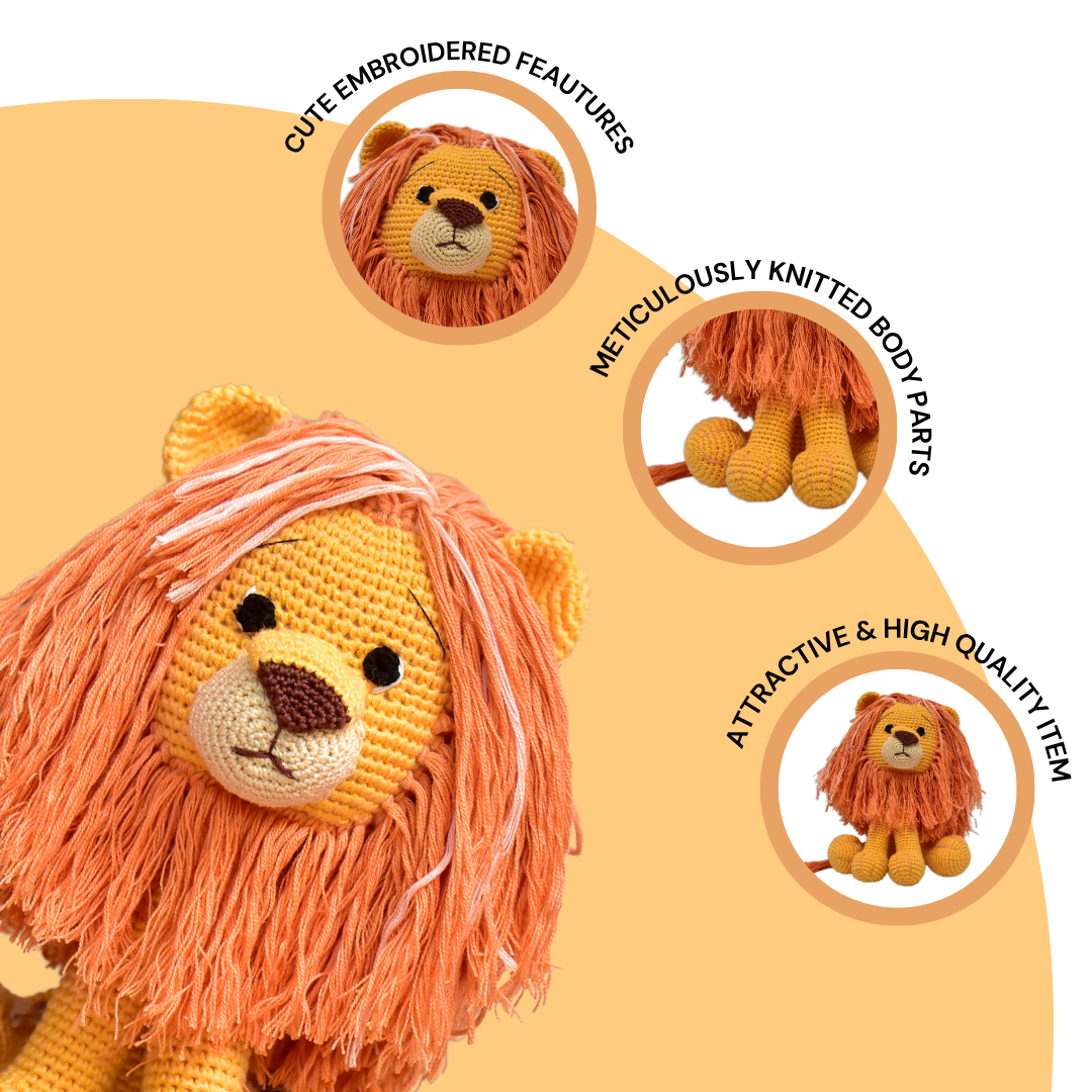 Asad Lion Crochet Toy