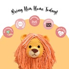 Asad Lion Crochet Toy