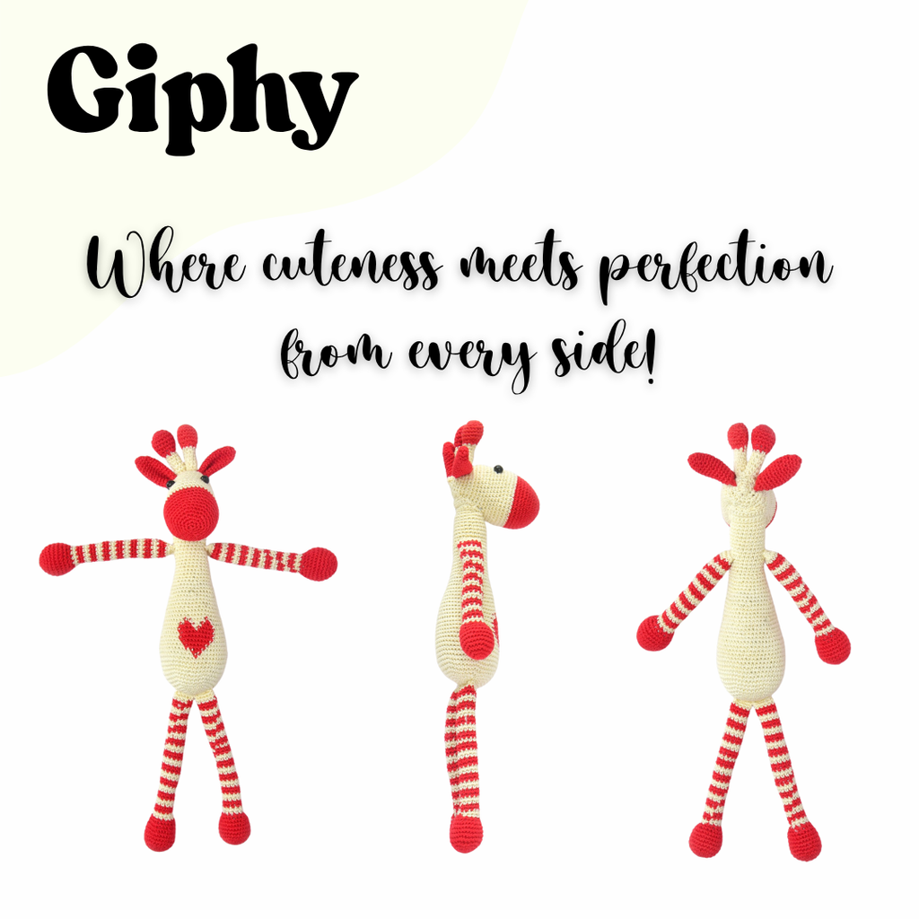 Giphy Giraffe Crochet Toy
