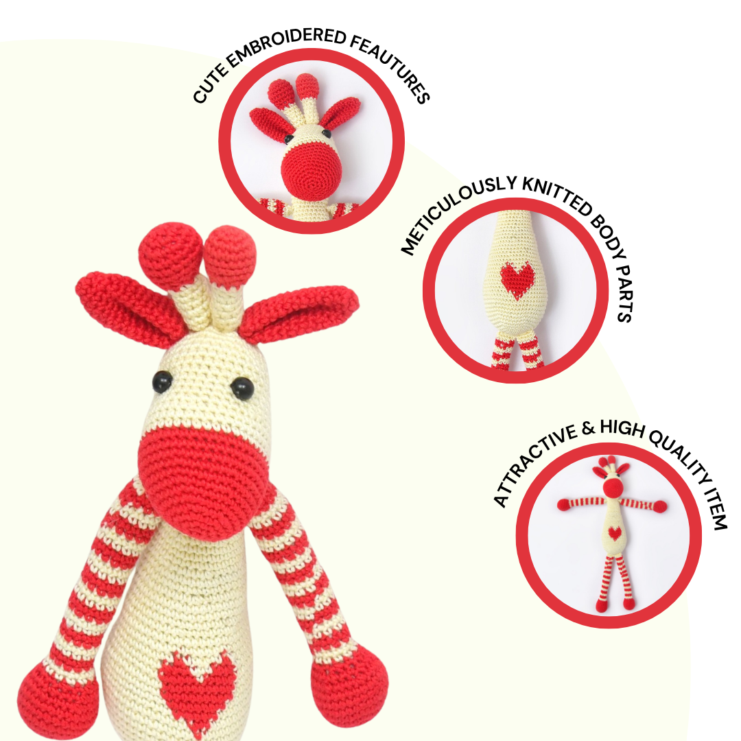 Giphy Giraffe Crochet Toy