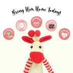 Giphy Giraffe Crochet Toy