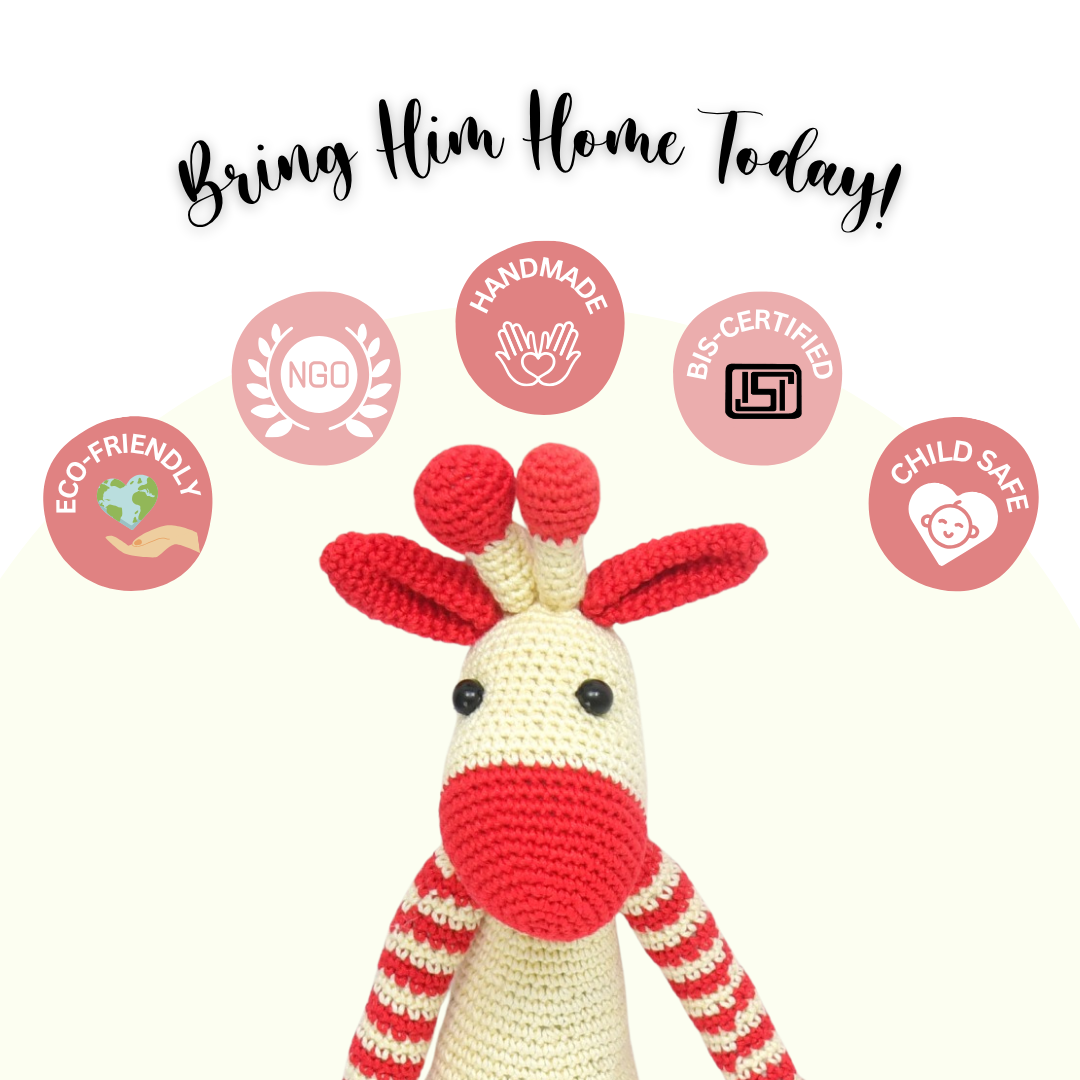 Giphy Giraffe Crochet Toy