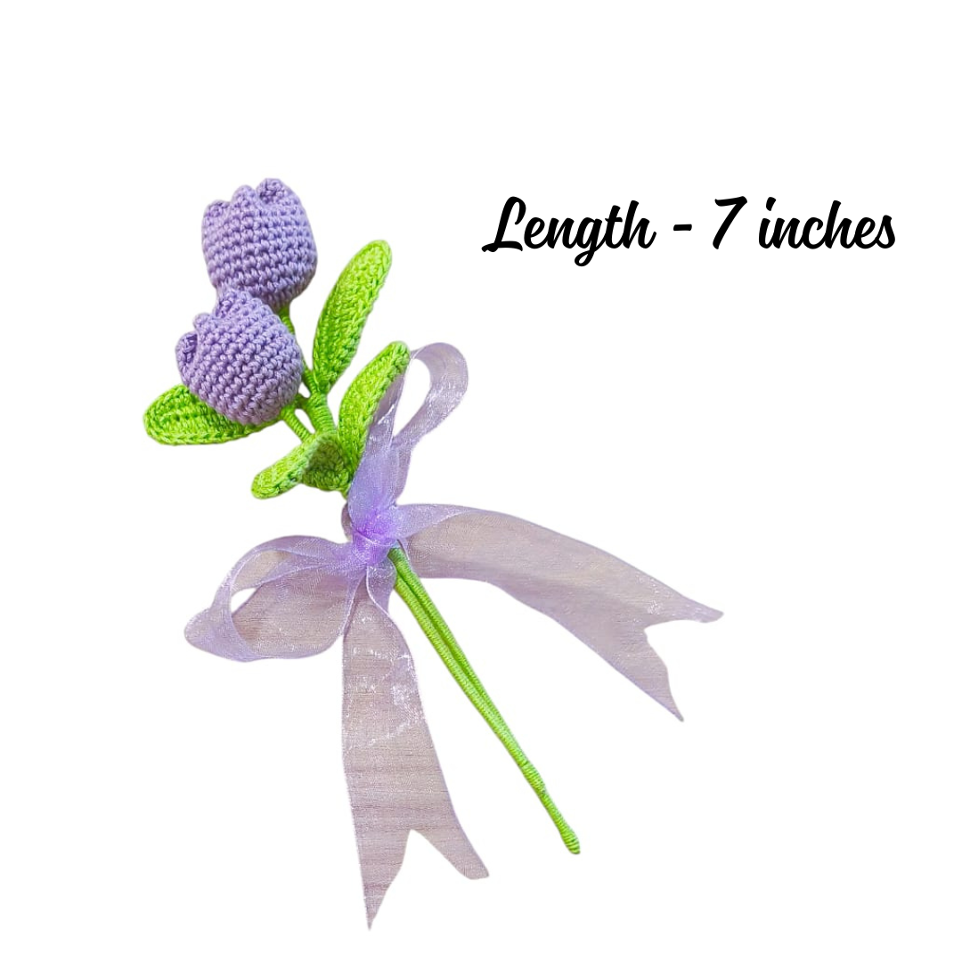 Purple Crochet Flower