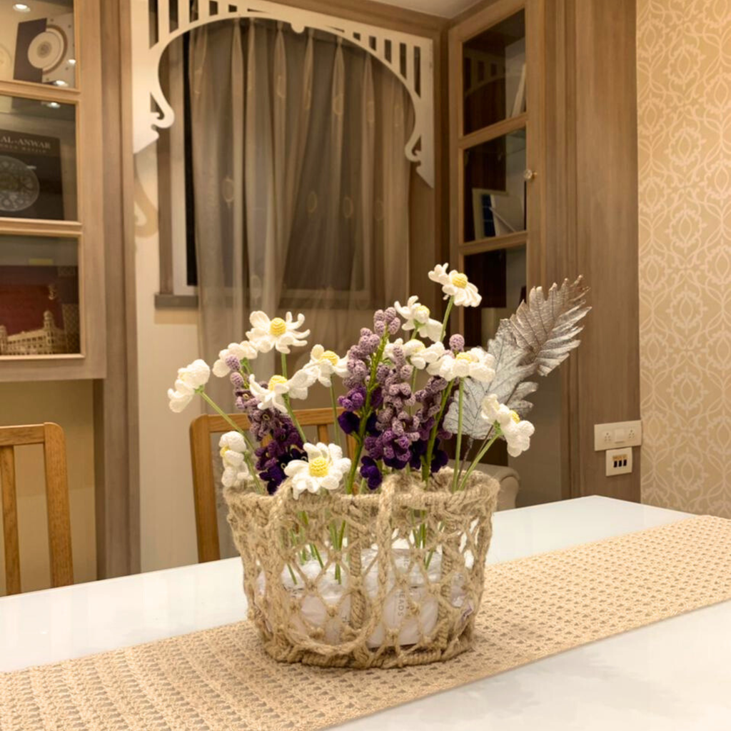 Purple Flower Basket