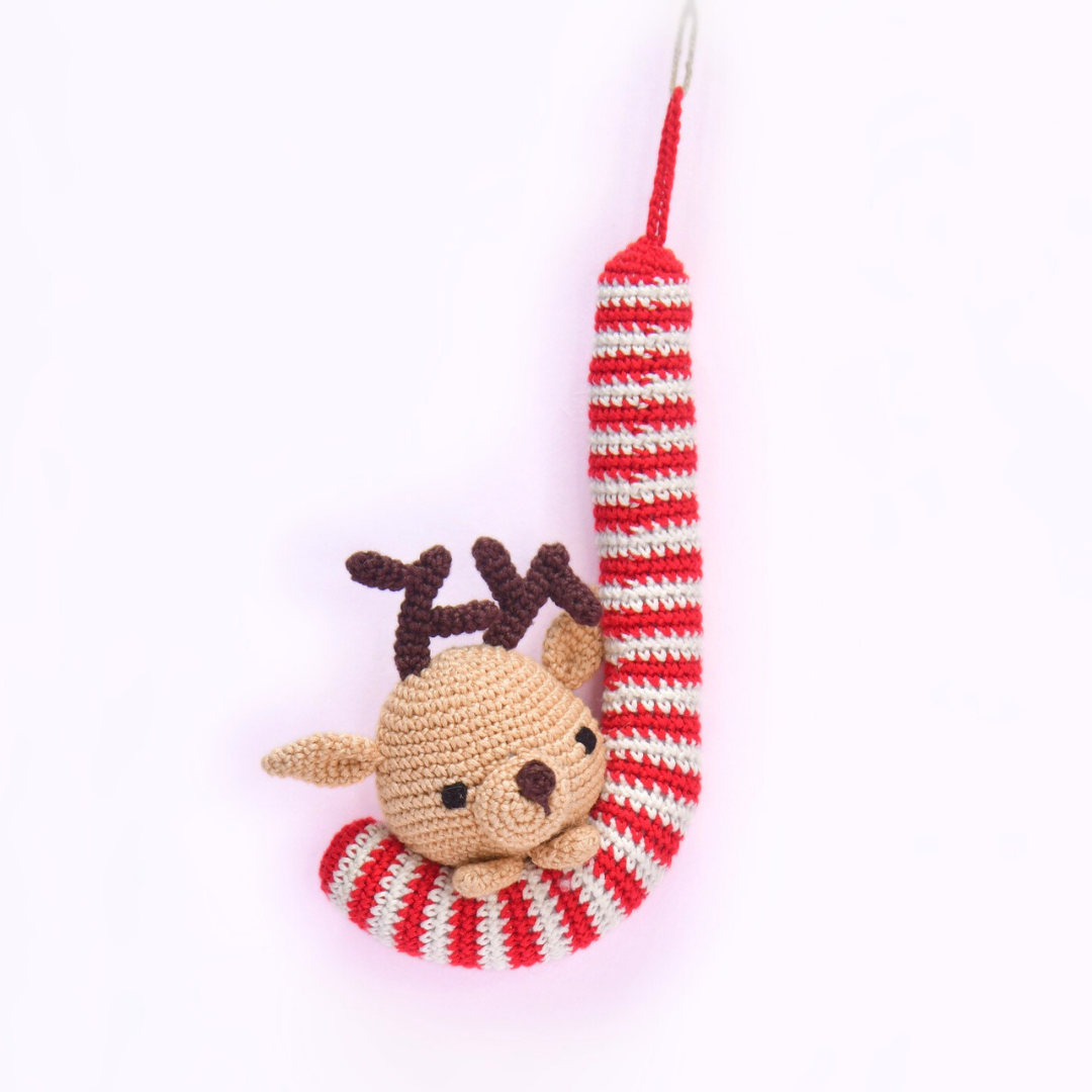 Reindeer Crochet Ornament