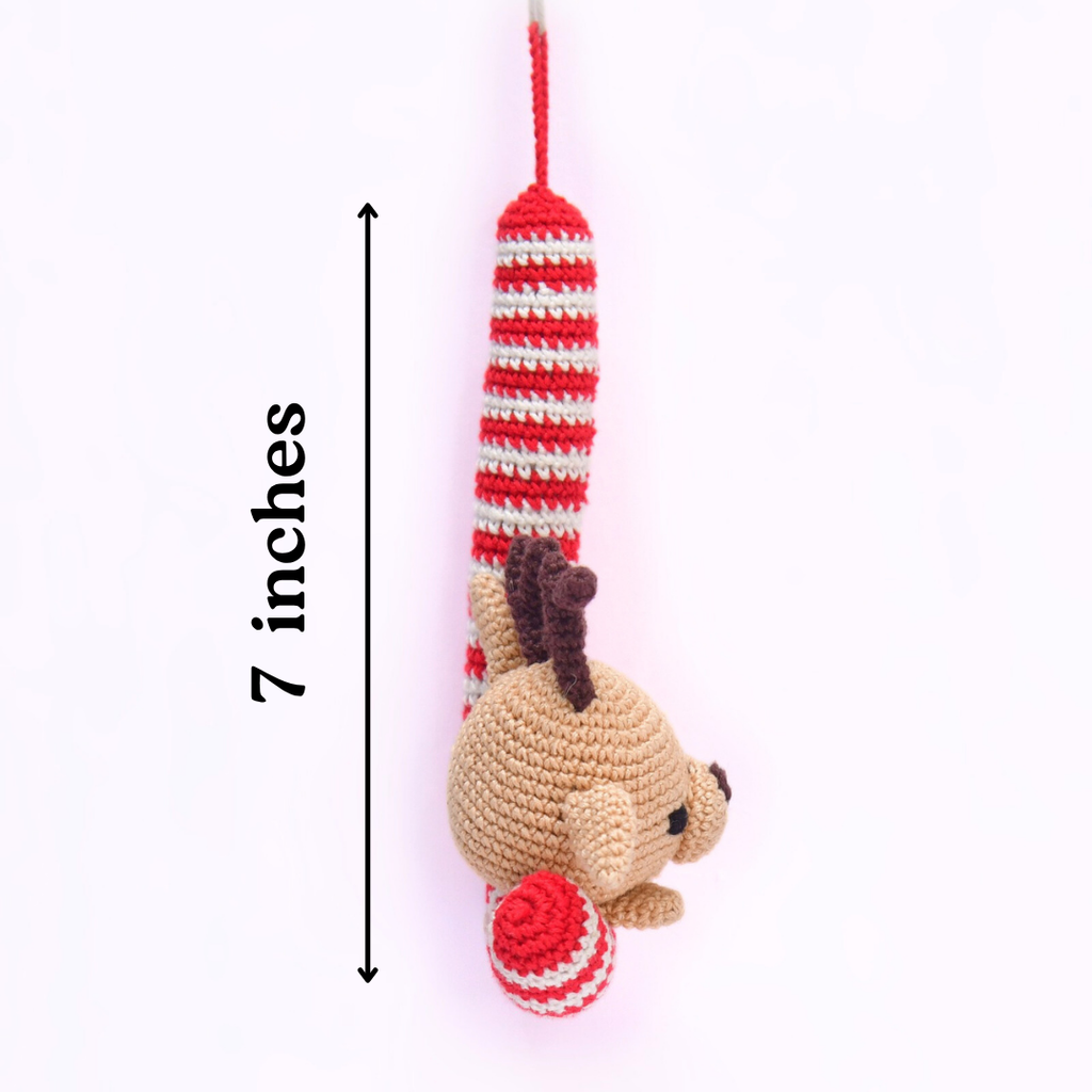 Reindeer Crochet Ornament