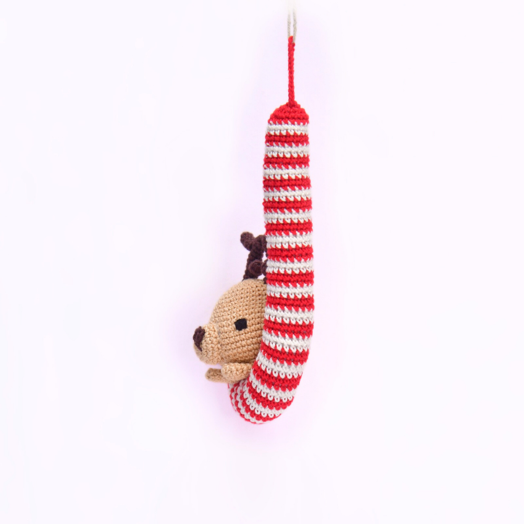 Reindeer Crochet Ornament