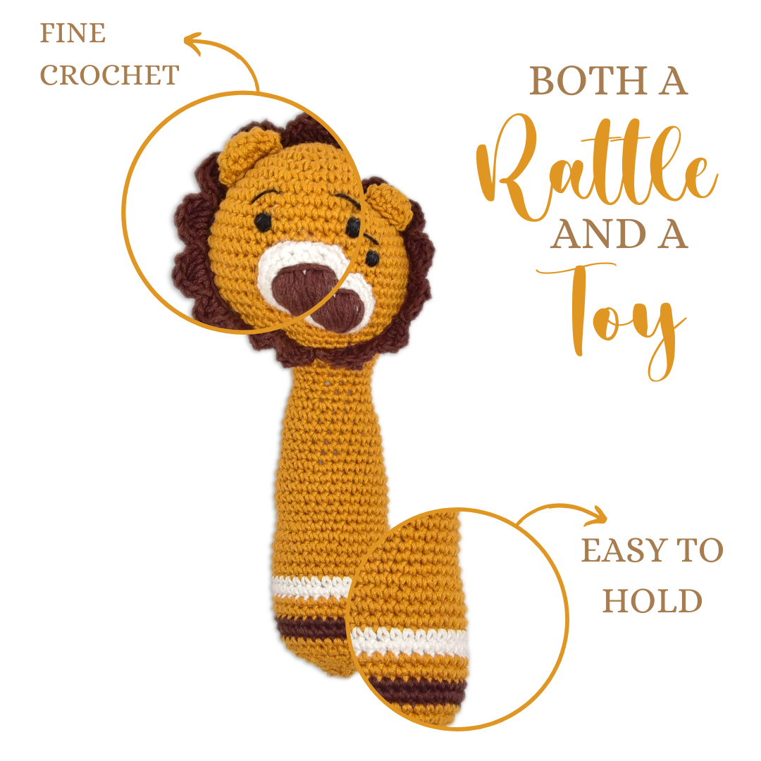 Mini Simba Hand Rattle