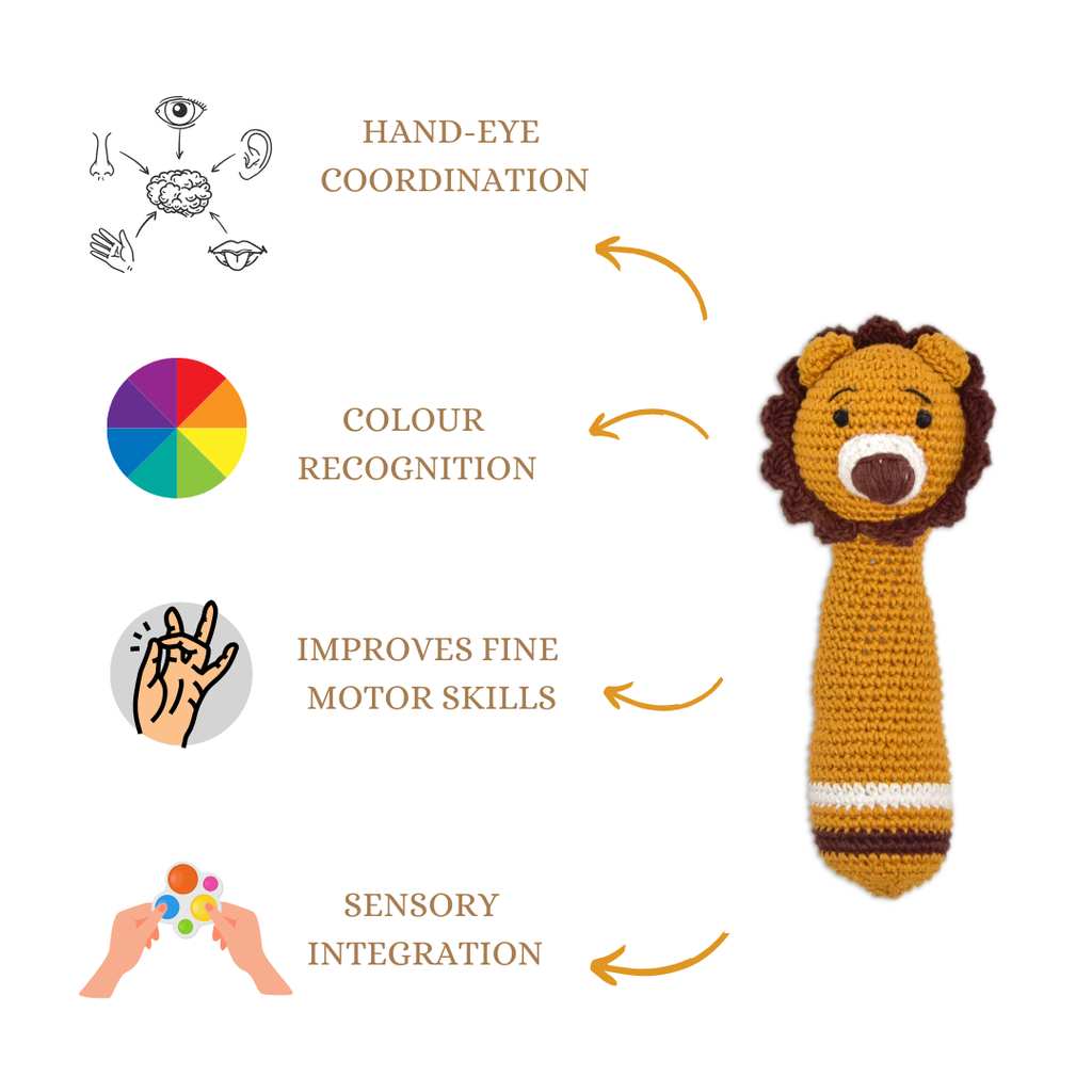 Mini Simba Hand Rattle