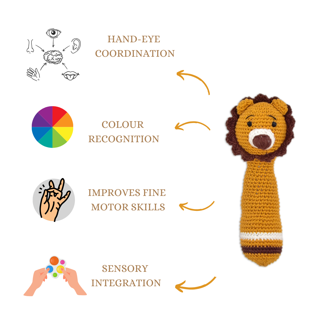 Mini Simba Hand Rattle