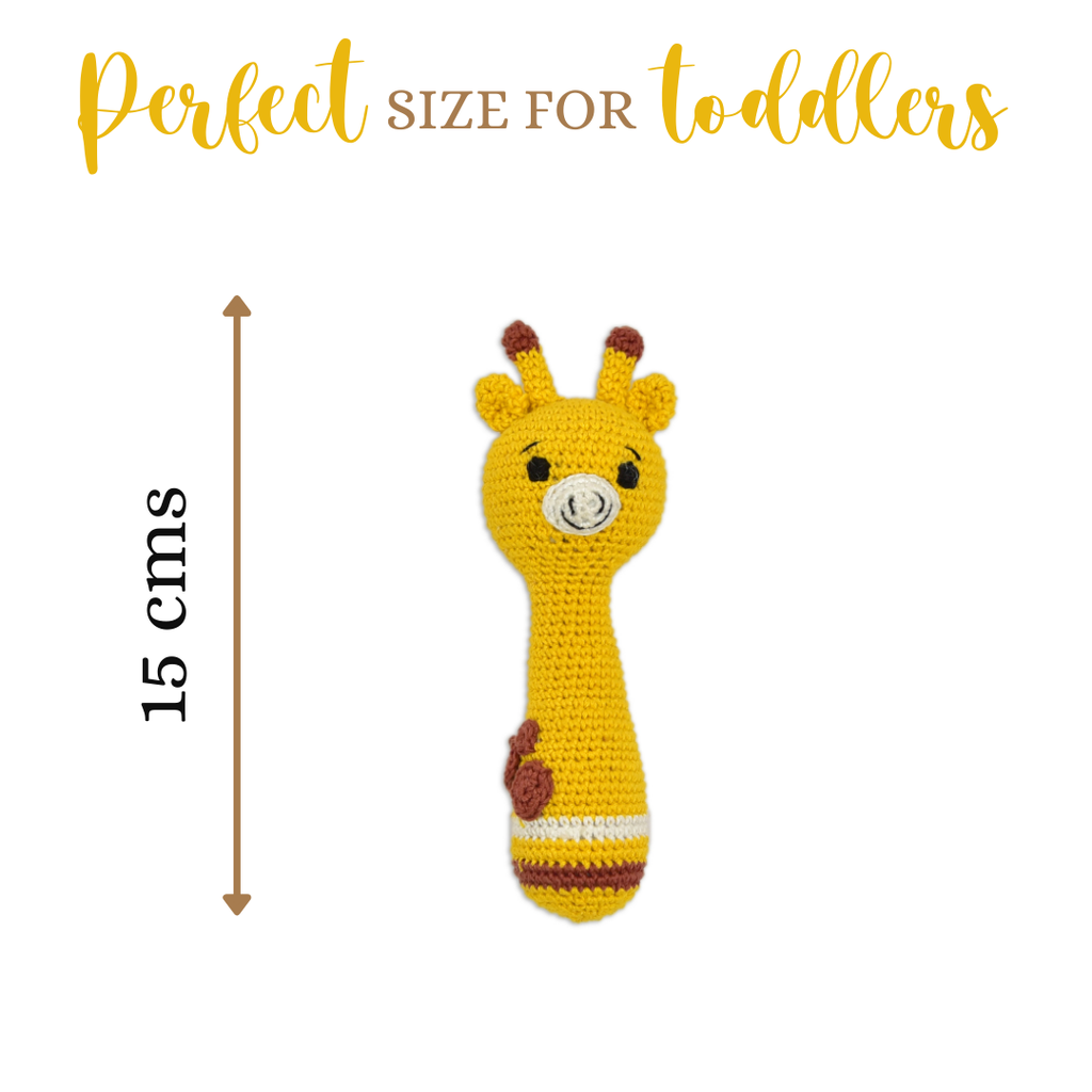 Giraffe Giggles Hand Rattle
