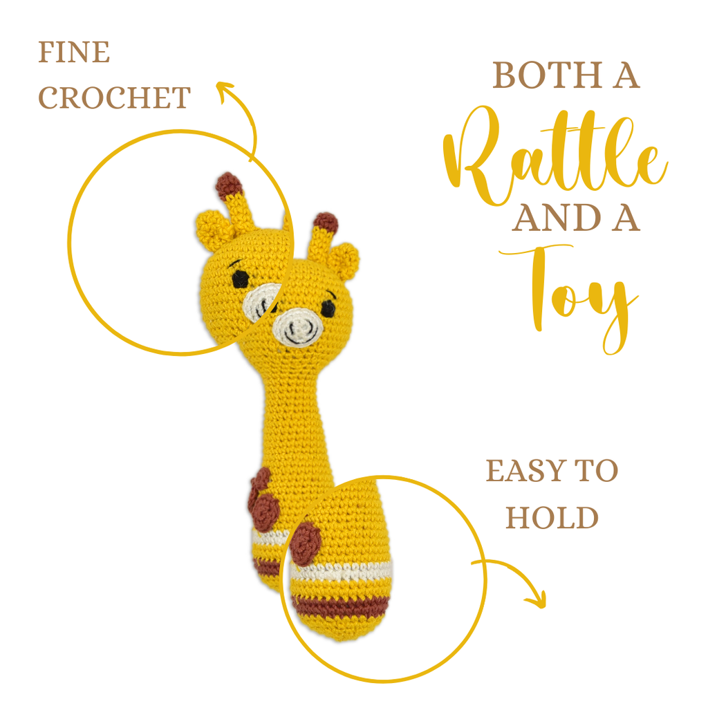 Giraffe Giggles Hand Rattle