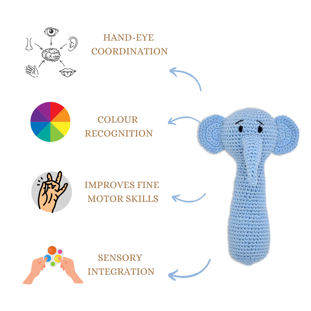 Tiny Trunkies Hand Rattle