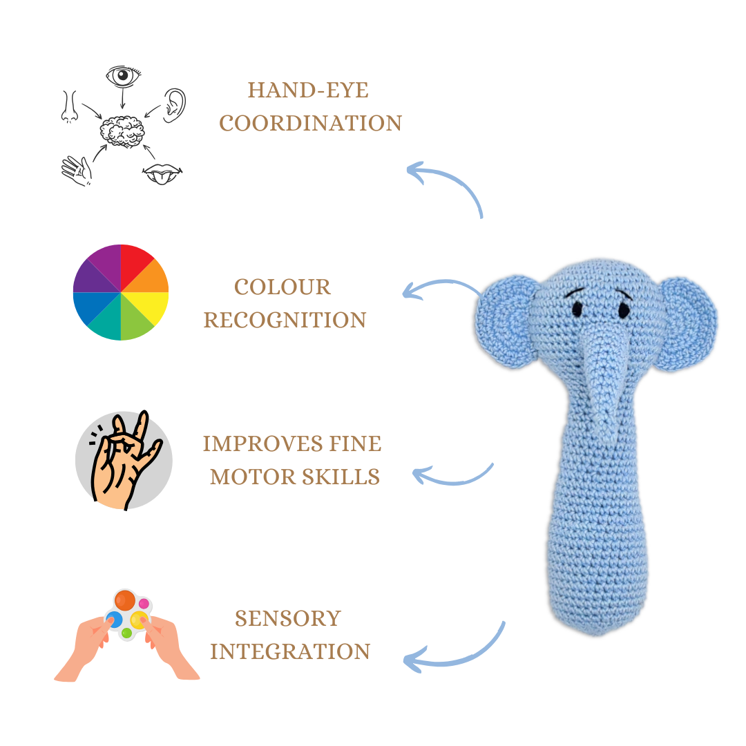 Tiny Trunkies Hand Rattle